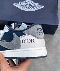 Diorr X Nikee Air Jordan Retro 1 Travis Scott Navy Blue 699