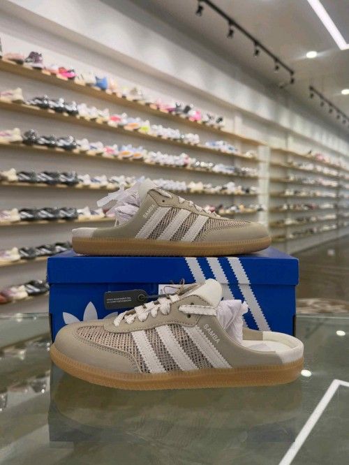 Adidass Samba OG Mule Khaki Off-White Gum 1295