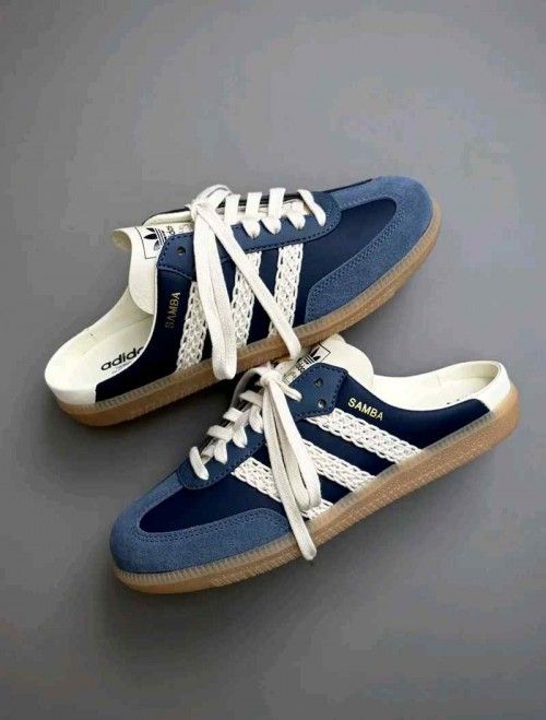 Adidass Samba OG Mule Night Indigo Cream White 1296