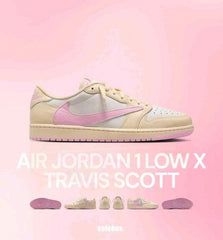 Travis Scott X Air Jordan 1 Low OG Shy Pink Semi Ua 760