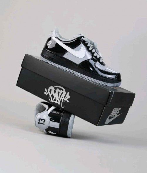Nikee AirForce 1 07 x Syna Black and Light Smoke Grey