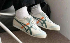 Onitsuukaa Tigerr Mexico 66 Slip On Cream Green 1253