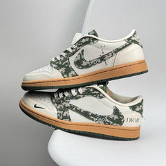 Nik e air jordan 1 low x Travis Scott x Dio.r