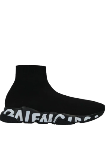 Balanciaga speed trainer graffiti black