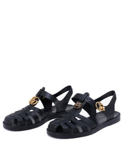 Guccii Rubber Buckle Strap Sandle 10A